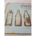 COCA-COLA METAL SIGN(30 X 20CM)1899 to 1957 bottles images