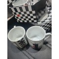 12 PIECE CUPPICINNO CUPS AND SAUCERS