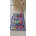 BOX OF 50 PACKETS COLLECTABLE SPIDERMAN STICKERS (6 STICKERS IN PACK,300 STICKERS)