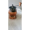 WOODEN COFFEE GRINDER WITH DRAWER