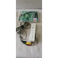 NINTENDO WII (BLACK)INCL.2 NUNCHUK ADAPTERS,A WHITE REMOTE,P.SUPPLY AND A GAME DISC-SEE DESCRIPTION