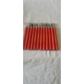12 PIECE VINTAGE WOODEN HANDLE CARVING TOOLS