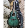 SANTANA (MADE IN KOREA)GUITAR WITH CASE-SEE ALL PHOTOS FOR MORE