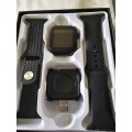SMART WATCH WITH 2 CHANGEABLE STRAPS