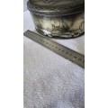 VINTAGE QUEEN MARY METAL OVAL CONTAINER