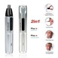 ROZIA Men's 2 In1 Rechargeable Electronic Hair Trimmer Ear, Nose, Mustache and Beard, Wet and Dry