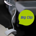 Touch Sensor 14LED Clip-On Desk Table Dimmable Reading Light Lamp K