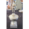 Lady Golfer Trophy on Marble Base