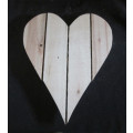 The Velvet Attic - Rough Pallet Board - Long Heart