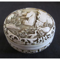 Beautifully Carved Oriental Ink Pot