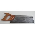 SPEAR & JACKSON BACK SAW  TOTAL LENGTH 43 cm WITH ETCHING AND MEDALLION VERY GOOD CONDITION