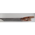 SPEAR & JACKSON BACK SAW  TOTAL LENGTH 43 cm WITH ETCHING AND MEDALLION VERY GOOD CONDITION