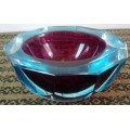 Heavy Murano Art Glass Bowl