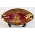 Carlton Ware `Rouge Royale` Chinoiserie Boat Dish