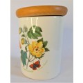 Small Portmeirion `Cotton Flower` Canister