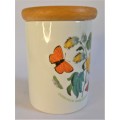 Small Portmeirion `Cotton Flower` Canister