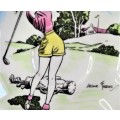 Royal Albert `Grass Widow? Golf` Saucer (2 available)