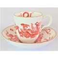 Royal Worcester `Chinese Dragon` Coffee Duo (2 available)