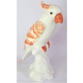 Large Italian Ceramic Parrot Figurine