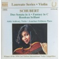 Schubert: Duo Sonata for Violin and Piano, etc (Anthony/Feldman)
