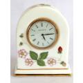 Wedgwood `Wild Strawberry` Porcelain Clock *RARE*