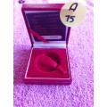 Red Coin Holder Box. SA Mint 1995 - Rugby