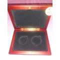 Wooden Coin Holder Box. Twin Set - Nelson Rolihlahla Mandela 90 Years 2008