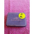Grey Velvet Coin Holder Box - The Attwood Collection Made in Green Britain