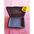 Grey Velvet Coin Holder Box - The Attwood Collection Made in Green Britain