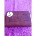 Wooden Coin Holder Box -  2011 The Krugerand & Souviereign Proof Gold Coin Set