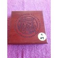 Wooden Coin Holder Box - The Freedom Charter - Celebrating 50 Years 1955 - 2005