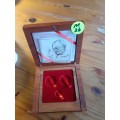 Wooden Coin Holder Box - Ghandi Lauch Set