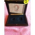 Wooden Coin Holder Box - Platinum Set - Nelson Rolihlahla Mandela 90 Years