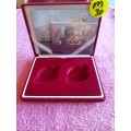 Red Velvet Coin Box - Nelson Trafalgar - United Kingdom 2005 Gold Proof Coin Set