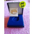 Black Coin Holder Box - Nelson Mandela & FW de Klerk - Nobel Peace Laureate 1993