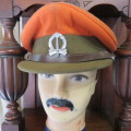 SA CORPS MILITARY POLICE OFFICERS PEAKED CAP