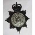 BRITISH TRANSPORT COMMISSION POLICE HELMET PLATE-MEASURES 11,5X9,5CM