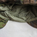 RECCE TYPE E TANZANIAN CAMO FLAP CAP-VERY SCARCE-USED BUT GOOD CONDITION-ORIGINAL BORDER WAR PERIOD