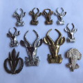 MIXED LOT OF SA INFANTRY BADGES-10 IN TOTAL