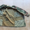 RHODESIAN CAMO JACKET SIZE LARGE-MEASURES 56 CM ARMPIT TO ARMPIT-REINFORCED ELBOWS-USED BUT GOOD CON