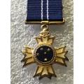 MINIATURE SOUTHERN CROSS DECORATION-925 MARKED FOR SILVER-INSTITUTED 1975
