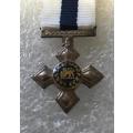 MINIATURE NAVY CROSS AUTHENTIC SILVER MEDAL- SILVER MARKING ON SUSPENDER-INSTITUTED 1991