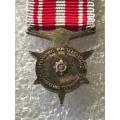 MINIATURE SA POLICE MEDAL FOR COMBATING TERRORISM (1974)-SILVER MEDAL