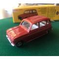 DINKY TOYS-DIE CAST MODEL-RENAULT 4L-SCALE 1.43-CONDITION MINT NEW-BOXED 7 SOLD WITH 13 PAGE BOOKLET