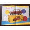 DINKY TOYS-DIE CAST MODEL-RENAULT 4L-SCALE 1.43-CONDITION MINT NEW-BOXED 7 SOLD WITH 13 PAGE BOOKLET