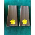 SADF ARMY PAIR OF RANK BOARDS FOR MAJOR