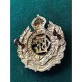 CAPE FORTRESS ENGINEERS,GILT OFFICERS CAP BADGE-WORN 1914-1922
