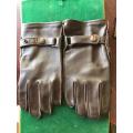 SA ARMY OFFICERS LEATHER CEREMONIAL GLOVES-SIZE LARGE-X LARGE-GOOD CONDITION
