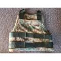 BULLET PROOF VEST WITH KEULER PLATES-COMPLETE AND GOOD CONDITION -SIZE ADJUSTABLE-POLICE TASK FORCE
