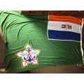CEREMONIAL ARMY FORMATION FLAG-POLYESTER-MEASURE 270 X 180 CM-VERY GOOD CONDITION-UNUSED-DATED 1987